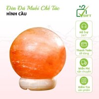 Đèn Đá Muối Himalaya Vgift Phong Thủy Chế Tác Hình Quả Cầu