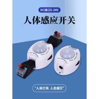 Đèn dải điện áp thấp 5V 12V 24V với cảm biến người, công tắc hồng ngoại, điều khiển ánh sáng, thời gian điều chỉnh, đèn đầu giường nổi