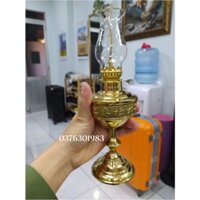 Đèn dầu, đèn thờ bằng đồng đúc cao 28cm