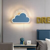 Đèn Đầu Giường Kiểu Bắc Âu Mới Trong Phòng Ngủ Sáng Tạo Hiện Đại Hoạt Hình Tình Yêu Đám Mây Thỏ Lãng Mạn Ấm Áp Đèn Tường