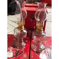 Đèn dầu thủy tinh ( gồm bóng+bấc+đèn)