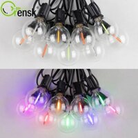 Đèn dây chống nước G40 Bóng đèn dây tóc màu Led 1W E12 RGB EU Cắm có thể kết nối Vườn Giáng sinh Cổ tích Trang trí tiệc