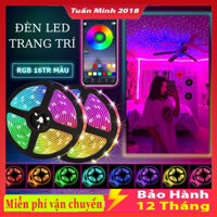 Đèn dây led RGB 16 triệu màu 3M 5M điều khiển bằng điện thoại, nháy theo nhạc, trang trí decor phòng