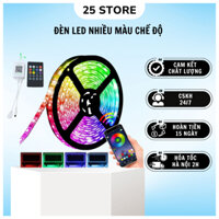 Đèn dây led RGB 5M trang trí decor phòng, decor bàn gaming, có chế độ nháy theo nhạc điều chỉnh bằng remote và app
