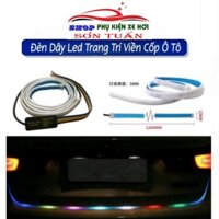 Đèn Dây Led Trang Trí Viền Cốp Ô Tô, Xe Hơi Dài 1.2m Hiệu Ứng RGB Thời Trang