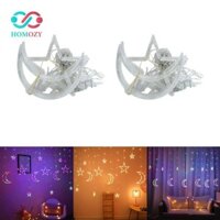 Đèn dây mặt trăng Đèn treo chống nước cho sân vườn Ramadan