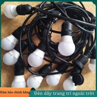 Đèn dây trang trí ngoài trời dây đèn chống nước dài 5/10 mét và 10/15/20 bóng đèn 3w
