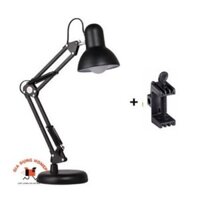 Đèn để bàn kèm kẹp bàn đa năng Đen ( bao gồm bóng đèn) Chống Cận Bảo Vệ Mắt