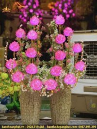 Đèn để bàn thờ gia tiên 9 bông DT981