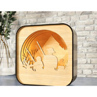 Đèn Decor để bàn, đèn ngủ, đèn trang trí bàn làm việc Shadow Box