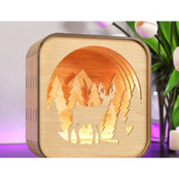 Đèn Decor để bàn, đèn ngủ, đèn trang trí bàn làm việc Shadow Box