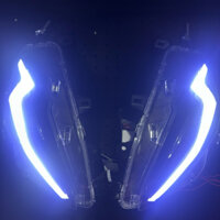 Đèn Demi xinhan Audi Led A7pro v2 cho Vision 2021-2025 mẫu 1 tia sét hiệu ứng hai lần trắng vàng bảo hành 6 tháng