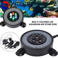 Đèn Đĩa Không Khí ZGECB, Đèn LED Tròn Bể Cá, Nhựa Chống Thấm Nước Tiện Lợi Với 6 Đèn LED Đổi Màu Đèn Bể Cá Dưới Nước