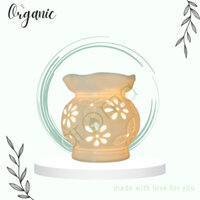 Đèn Điện Xông Tinh Dầu Aroma Sứ Trắng Bát Tràng - Giao Mẫu Ngẫu Nhiên