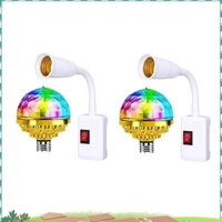 Đèn Disco Cho Giáng Sinh Đèn Disco Xoay Nhiều Màu Sắc Có Ổ Cắm E27 Xoay Đèn Disco Cắm ncsqkjyx