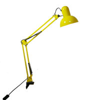 Đèn đọc sách - đèn kẹp bàn - đèn học kiểu sáng pixar đa năng xoay 360 độ kèm bóng LED - Vàng