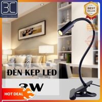 Đèn đọc sách kẹp đầu giường Led 3W - Nguồn USB 5V