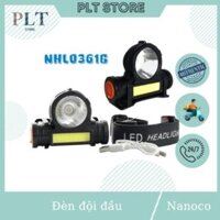 Đèn Đội Đầu 3.5W Nanoco NHL0361B 3 Chế Độ LED - FLASH - COB - OFF 84x30x68  New