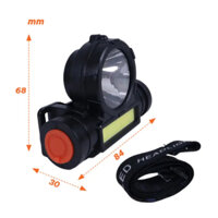 Đèn đội đầu Nanoco  3.5W 3 chức năng gọn nhẹ siêu sáng cổng cáp sạc Usb dùng dã ngoại cắm trại bắt ếch NHL0362B/NHL0361B