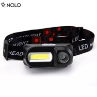 Đèn Đội Đầu Pin Sạc 2 Cụm Đèn Cob Led XPE Model KX1804 Gồm 6 Chế Độ Sáng Chống Nước Chuẩn IPX4