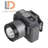 Đèn đội đầu pin sạc zoom anh sáng hiển thị % pin led siêu sáng 300w PL 808