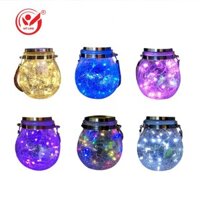 Đèn đom đóm quả cầu năng lượng mặt trời, đèn led trang trí nhiều màu