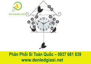Đèn đồng hồ hình chim sẻ DH 983