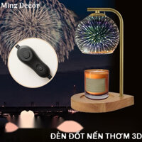 Đèn Đốt Nến Thơm Chụp Ánh Sáng 3D