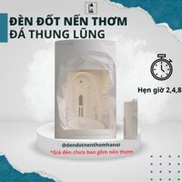 Đèn đốt nến thơm đá thung lũng – Chỉnh sáng, Hẹn giờ – Chất liệu Xi măng compersis