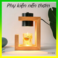 Đèn Đốt Nến Thơm Gỗ - Phụ kiện nến Yankee, Bath and body works - Có núm chỉnh độ sáng
