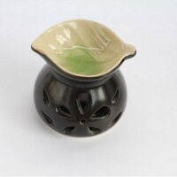 Đèn đốt nến tnh dầu miệng chiếc lá Gốm Sứ Bát Trànggiao màu ngẫu nhiên