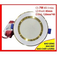 Đèn Dowlight âm trần 7W+7W ( 3 màu)