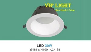 Đèn downlight âm trần AT-124 led 30W