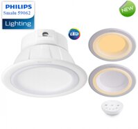 Đèn downlight âm trần Led thông minh Philips Smalu 59062 9W điều khiển từ xa bằng Remote 3 chế độ và