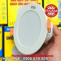 Đèn downlight cảm ứng vi sóng âm trần ATA 09W (Cảm biến vi sóng độ nhạy cao)(LED 9W siêu sáng, tiết kiệm điện)(tự động bật tắt khi có người khi trời tối(thiếu ánh sáng)