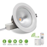 Đèn Downlight điều khiển từ xa Rạng Đông chip COB D AT14L 90/9W.RF, Ánh sáng: 3000K-6500K
