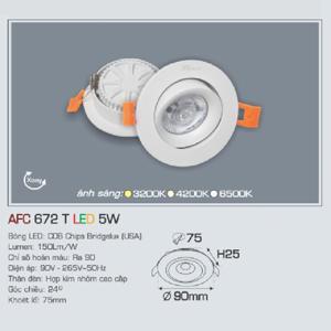 Đèn downlight led 1 chế độ  AFC 672T 5W