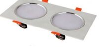 Đèn Downlight Led âm trần đôi thân trắng 3 chế độ sáng (2x 7+7W) CA-27