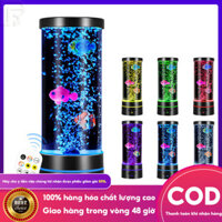 Đèn dung nham, đèn cá bong bóng có điều khiển từ xa 3 đèn bể cá cá thích hợp cho phòng ngủ tâm trạng bàn đèn trang trí bé trai cô gái quà tặng sinh nhật