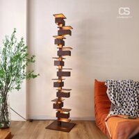 Đèn đứng sàn Bắc Âu, Đèn cây decor gỗ óc chó trang trí decor phòng khách phòng ngủ làm điểm nhấn