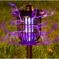 Đèn đuổi muỗi năng lượng mặt trời Mô hình cắm sàn ren năng lượng mặt trời Đèn muỗi Chế độ sạc kép Đèn hiệu quả cao Bền