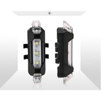 Đèn đuôi nhấp nháy đèn cảnh báo sau cho xe đạp thể thao siêu sáng, chống nước - TRẮNG