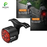 Đèn đuôi phanh xe đạp LED thông minh ORNOOU, cảm ứng 6 chế độ cảm biến phanh xe đạp Đèn xe đạp phía sau, xe đạp MTB chống bụi có thể sạc lại Type-C Đèn đuôi phanh thông minh Nightrider
