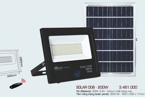 Đèn đường led Anfaco SOLAR 008 - 200W