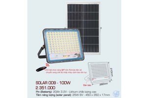 Đèn đường led Anfaco SOLAR 009 - 100W