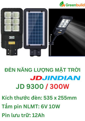 Đèn đường năng lượng mặt trời Jindian JD-9300