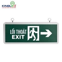 ĐÈN EXIT CHỈ HƯỚNG KINGLED EX-3-1M-P ,3W, kích thước 355*143*23