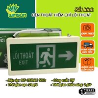 Đèn exit đèn thoát hiểm chỉ lối thoát YIFEI sắt kính YF-208