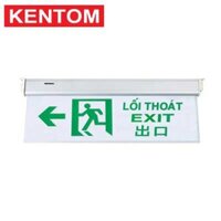 Đèn Exit thoát hiểm 1 mặt, đèn chỉ dẫn lối thoát KENTOM KT670 có kiểm định phòng cháy chữa cháy