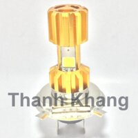 Đèn Fa led Thanh Khang 3 tim H4 space ship ánh sáng trắng cho xe máy 001000030 [bonus]